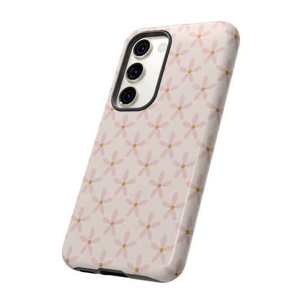 Phone Case: Pink Mustard Daisies