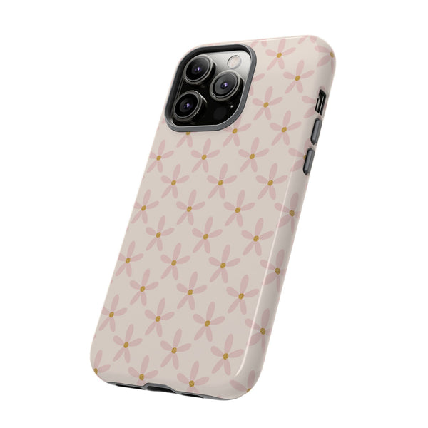 Phone Case: Pink Mustard Daisies