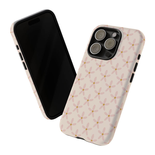 Phone Case: Pink Mustard Daisies