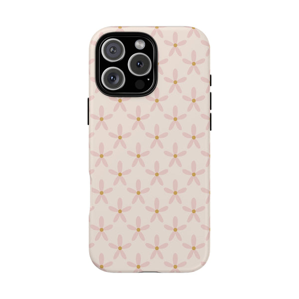 Phone Case: Pink Mustard Daisies