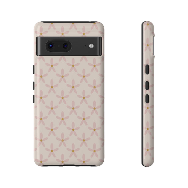 Phone Case: Pink Mustard Daisies