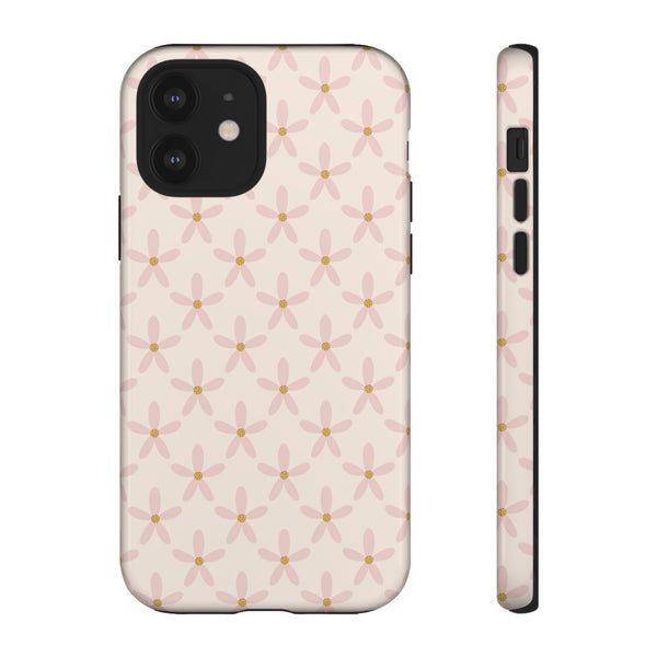 Phone Case: Pink Mustard Daisies