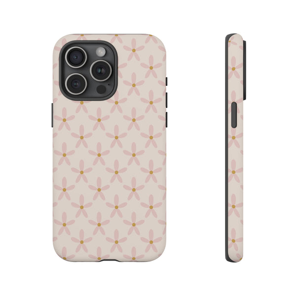 Phone Case: Pink Mustard Daisies