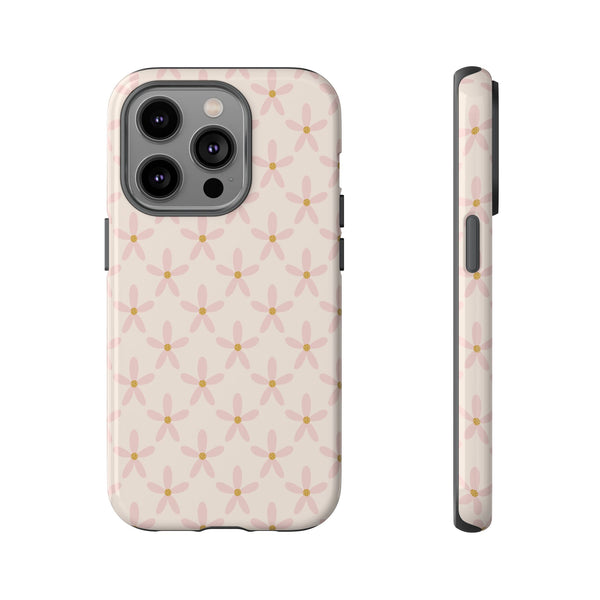 Phone Case: Pink Mustard Daisies