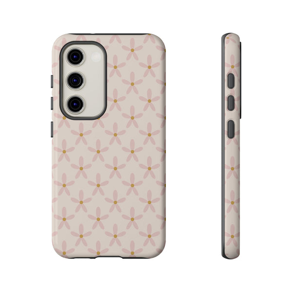 Phone Case: Pink Mustard Daisies