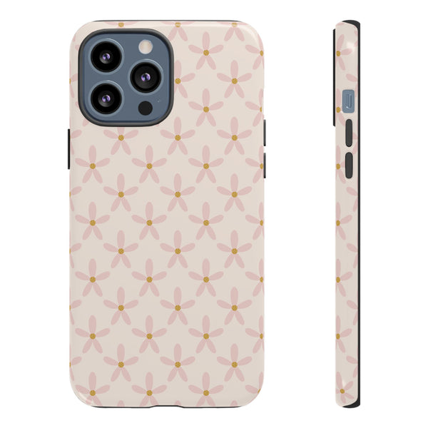 Phone Case: Pink Mustard Daisies