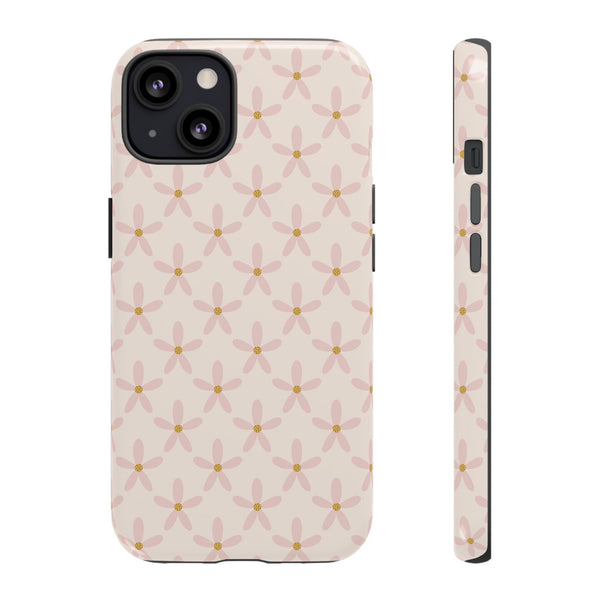 Phone Case: Pink Mustard Daisies