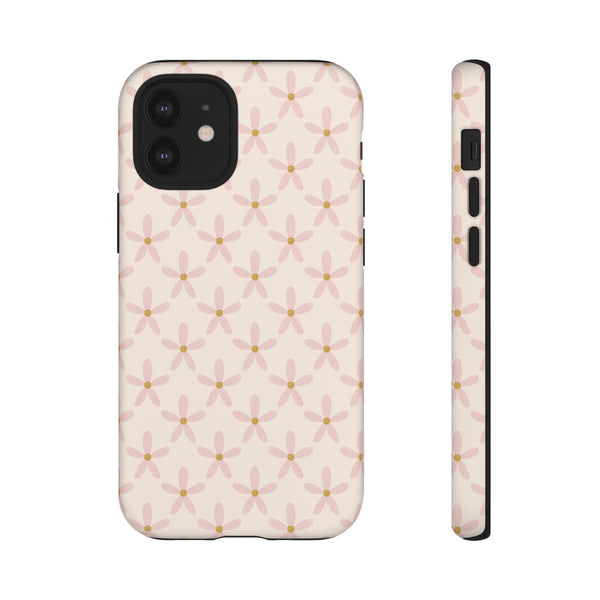 Phone Case: Pink Mustard Daisies