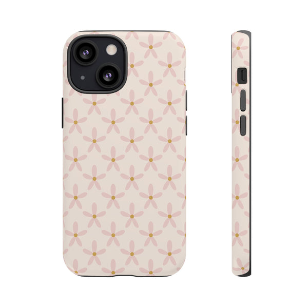 Phone Case: Pink Mustard Daisies