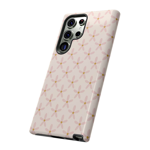 Phone Case: Pink Mustard Daisies