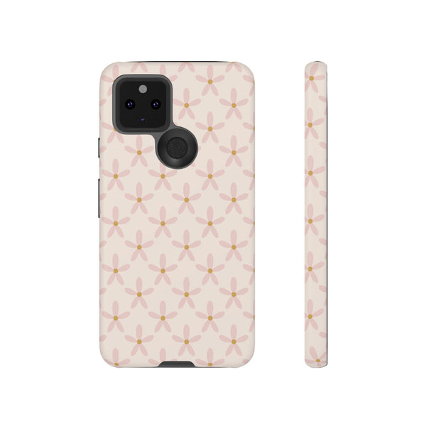 Phone Case: Pink Mustard Daisies