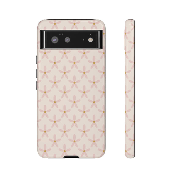 Phone Case: Pink Mustard Daisies