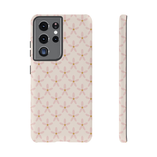 Phone Case: Pink Mustard Daisies