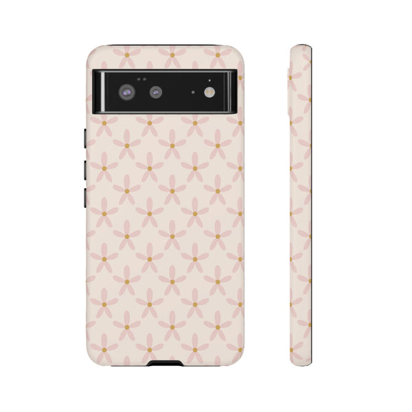 Phone Case: Pink Mustard Daisies