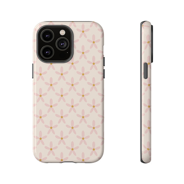 Phone Case: Pink Mustard Daisies