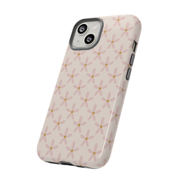 Phone Case: Pink Mustard Daisies