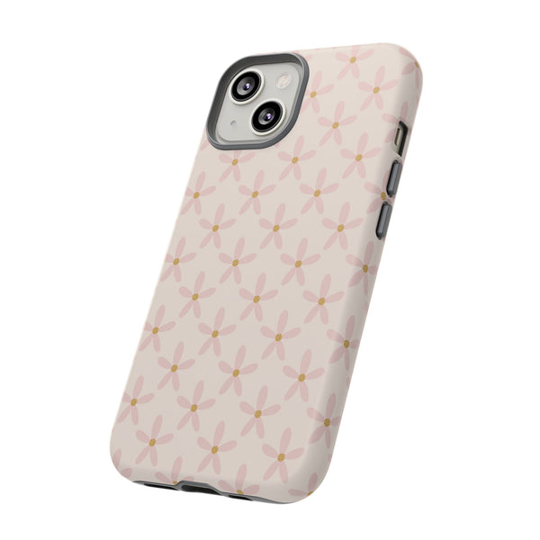 Phone Case: Pink Mustard Daisies