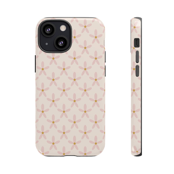 Phone Case: Pink Mustard Daisies