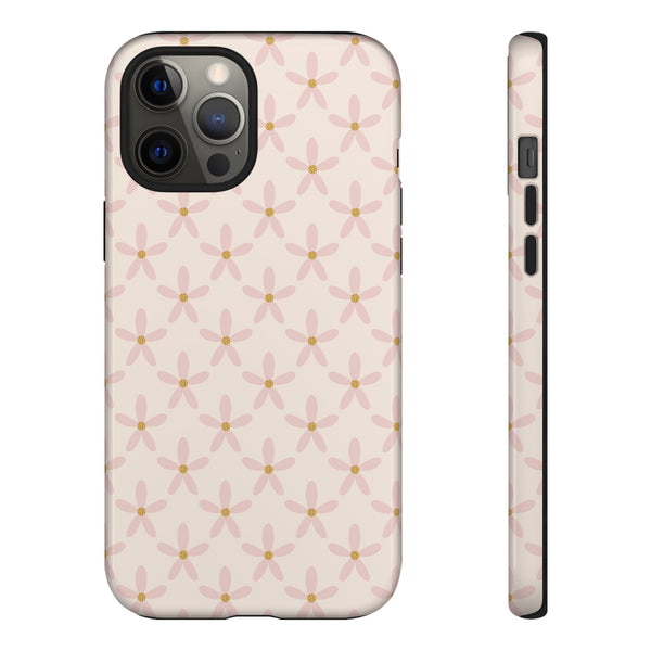 Phone Case: Pink Mustard Daisies