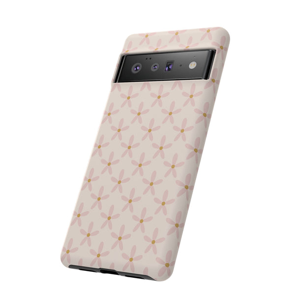 Phone Case: Pink Mustard Daisies