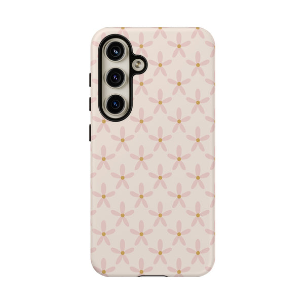 Phone Case: Pink Mustard Daisies