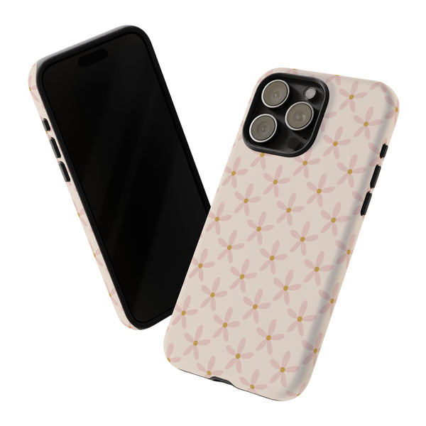 Phone Case: Pink Mustard Daisies