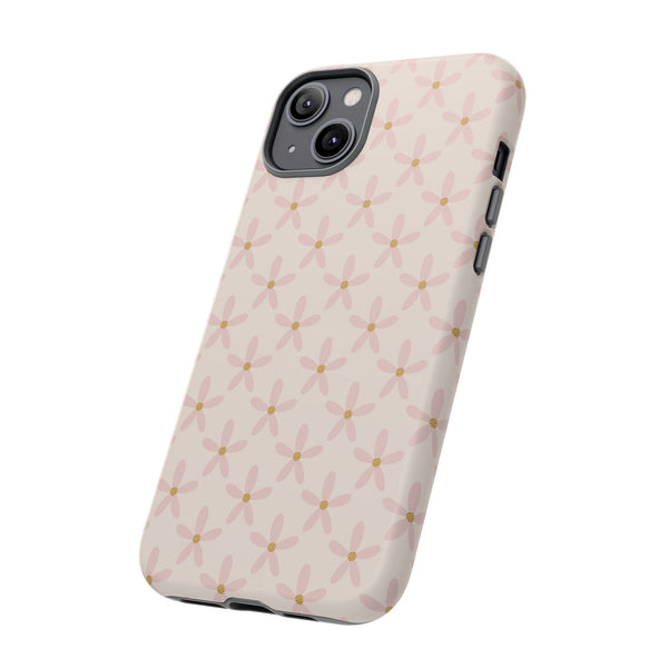 Phone Case: Pink Mustard Daisies