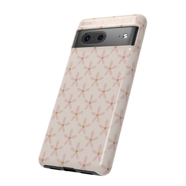 Phone Case: Pink Mustard Daisies