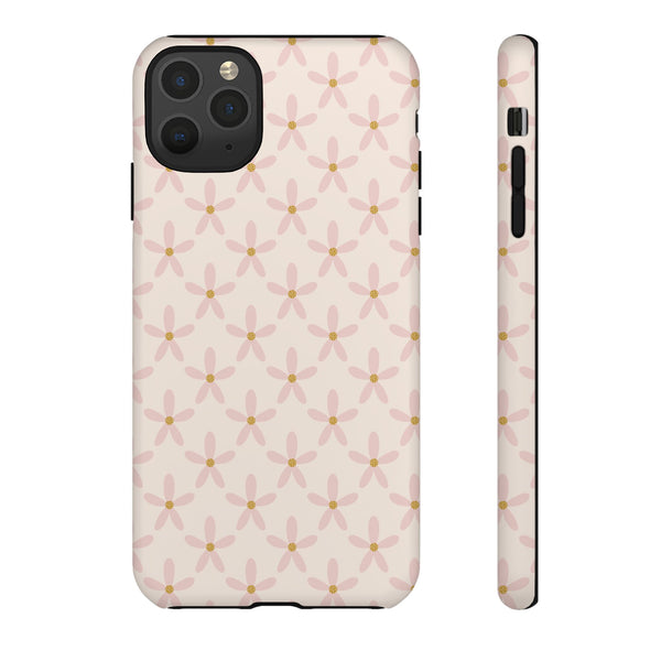 Phone Case: Pink Mustard Daisies