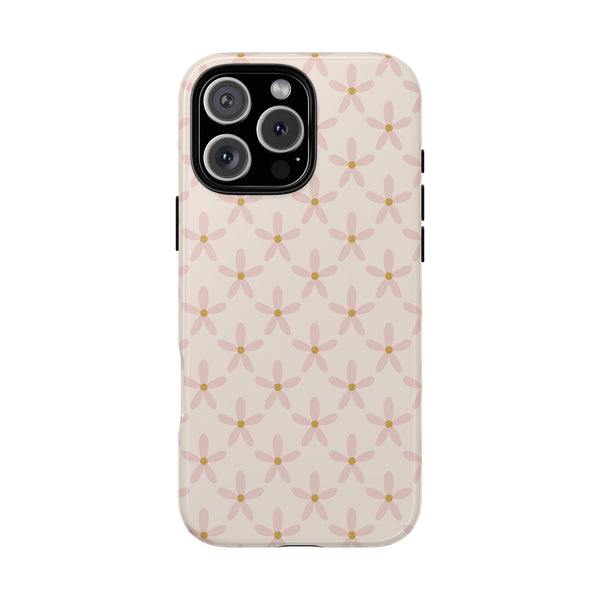 Phone Case: Pink Mustard Daisies