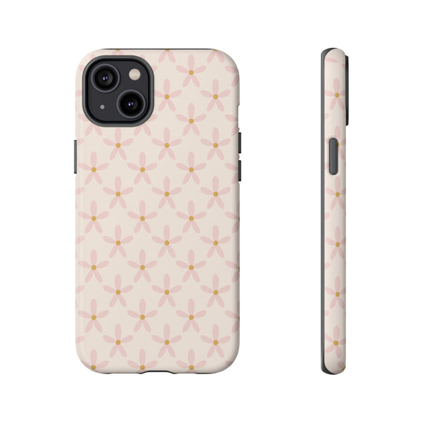 Phone Case: Pink Mustard Daisies