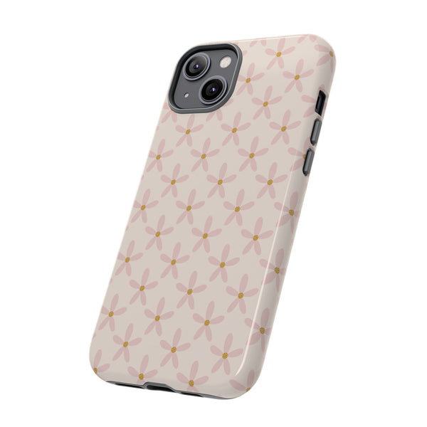 Phone Case: Pink Mustard Daisies