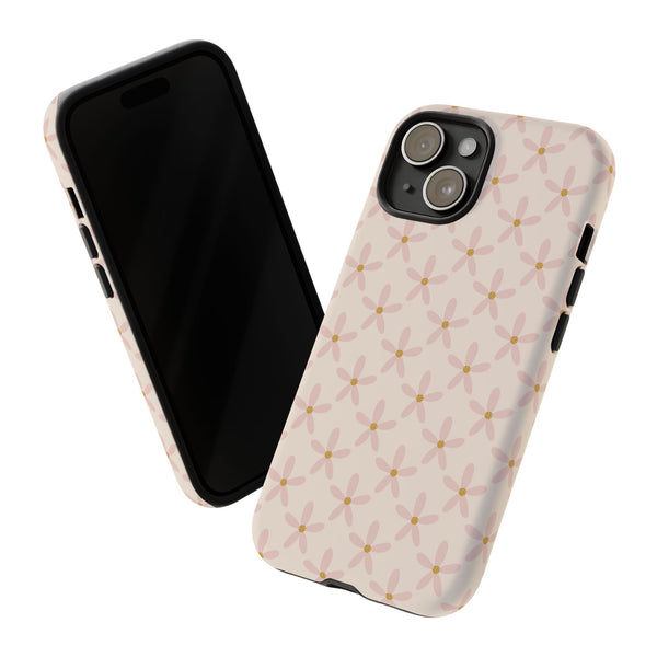 Phone Case: Pink Mustard Daisies