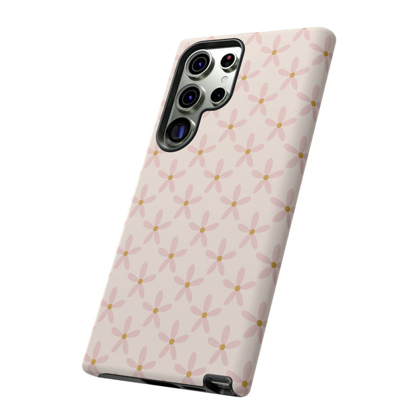 Phone Case: Pink Mustard Daisies