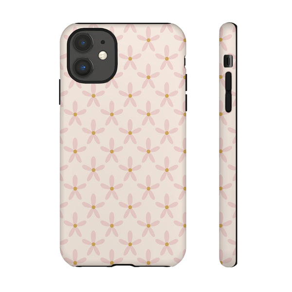 Phone Case: Pink Mustard Daisies