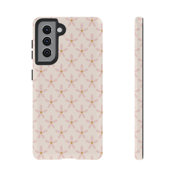 Phone Case: Pink Mustard Daisies