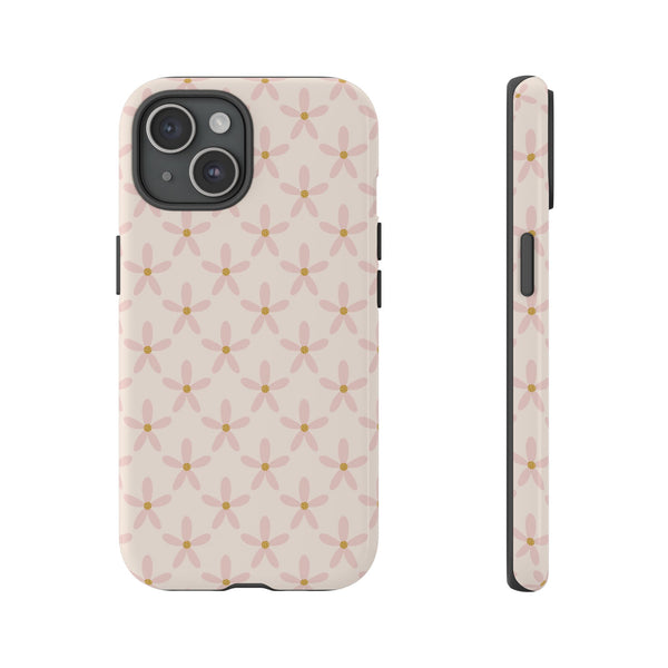 Phone Case: Pink Mustard Daisies