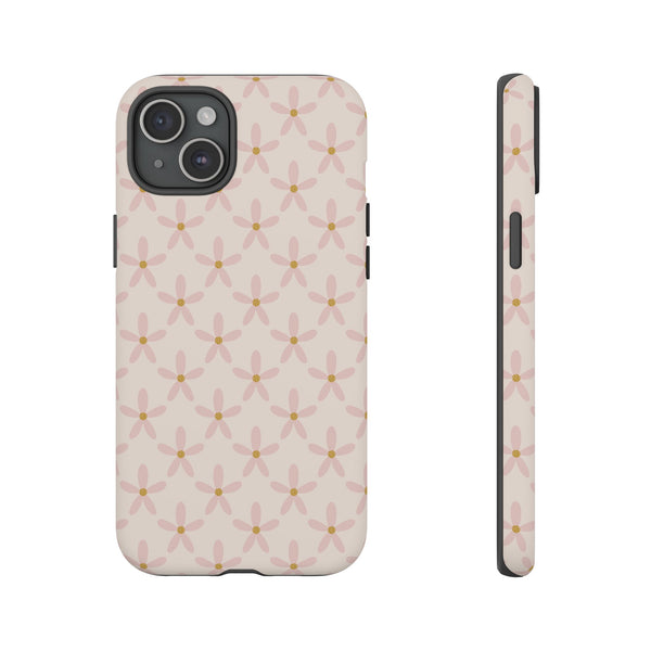 Phone Case: Pink Mustard Daisies