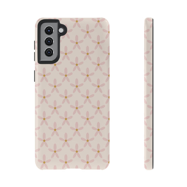 Phone Case: Pink Mustard Daisies