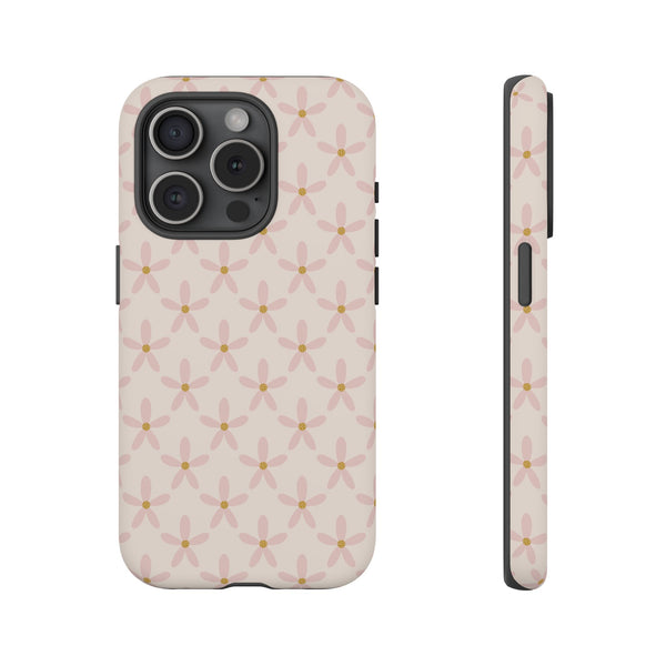 Phone Case: Pink Mustard Daisies