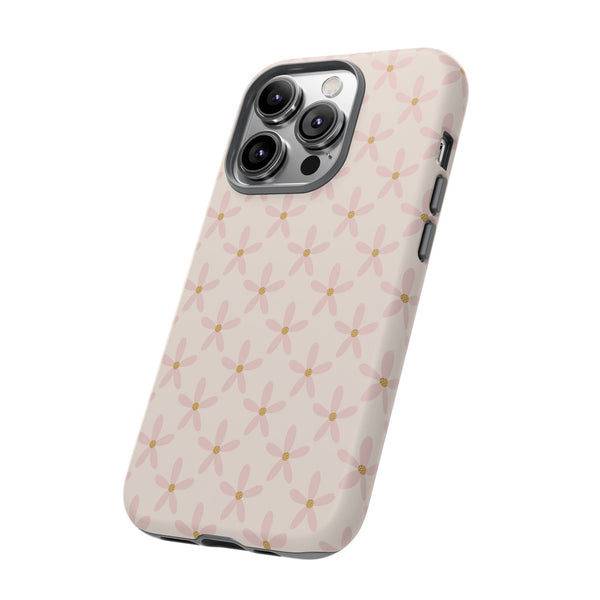 Phone Case: Pink Mustard Daisies