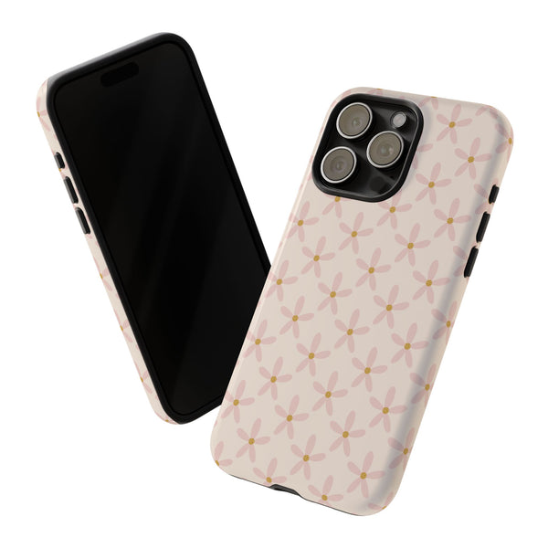 Phone Case: Pink Mustard Daisies