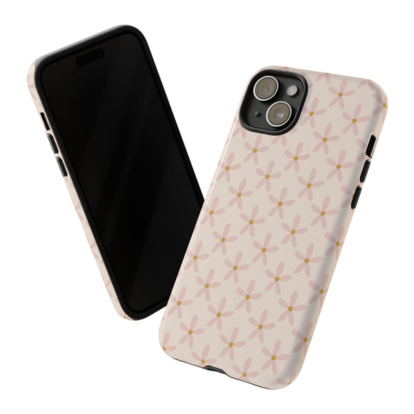 Phone Case: Pink Mustard Daisies