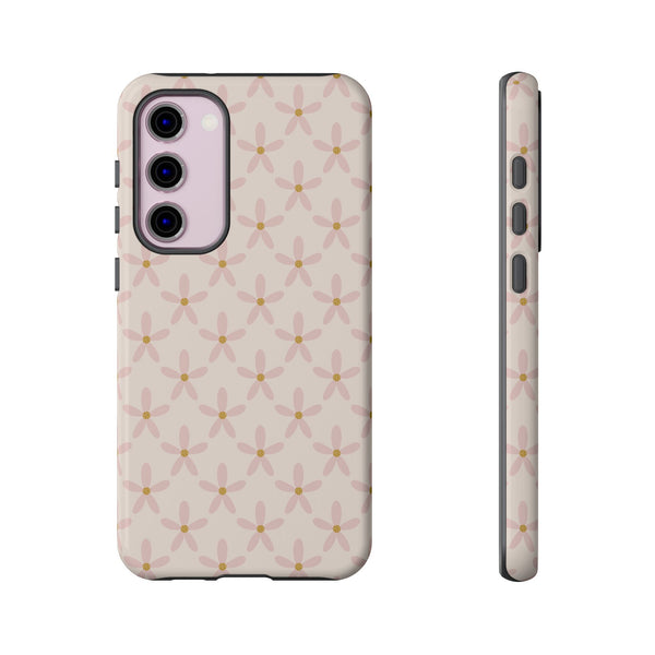 Phone Case: Pink Mustard Daisies