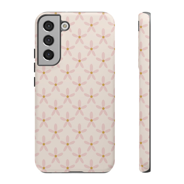 Phone Case: Pink Mustard Daisies