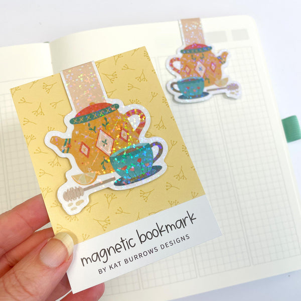 Magnetic Bookmark: Tea Pot