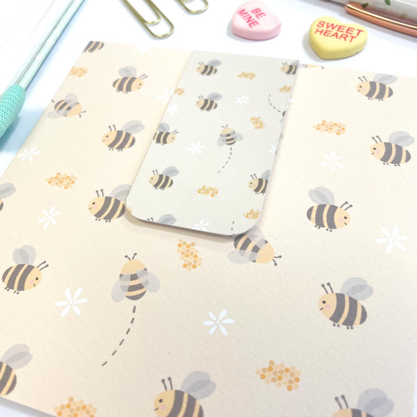 Bookmark Card: Busy Bees