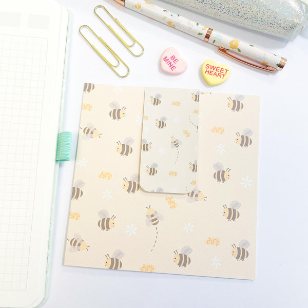 Bookmark Card: Busy Bees