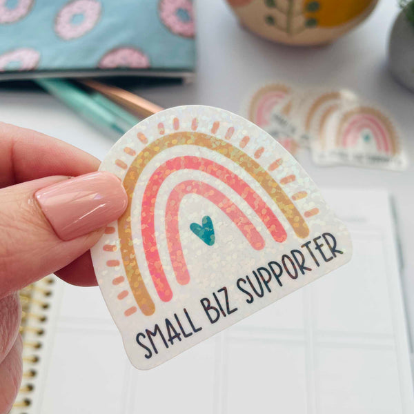 Die Cut Sticker: Small Biz Supporter