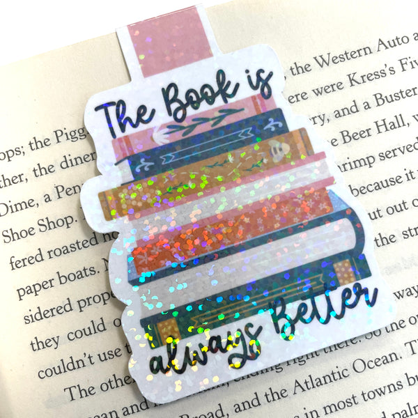 Magnetic Bookmark: Book Always Better